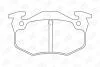 Гальмівні колодки зад. Peugeot 206 99-/Renault Megane I 96-03 CHAMPION 571334CH (фото 2)