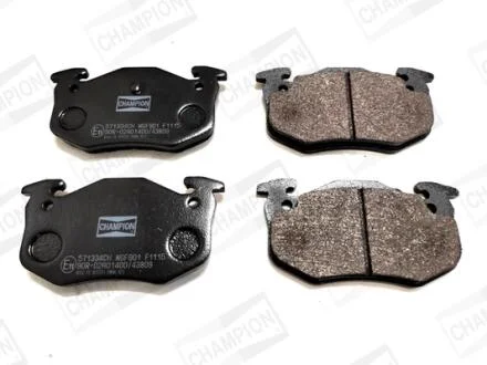 Гальмівні колодки зад. Peugeot 206 99-/Renault Megane I 96-03 CHAMPION 571334CH