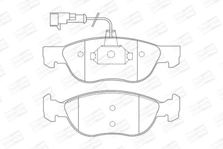Колодки гальмівні дискові CHAMPION 571883CH