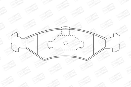 MAZDA гальмівні колодки передн.121,Ford Fiesta 95- CHAMPION 571914CH