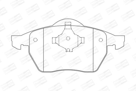 Колодки гальмівні дискові CHAMPION 571921CH