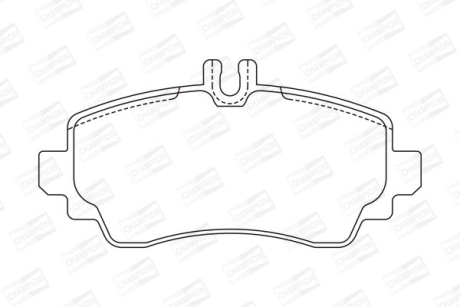 Колодки гальмівні передні A-KLASA 98- CHAMPION 571944CH
