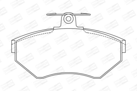 Колодки гальмівні дискові CHAMPION 571955CH