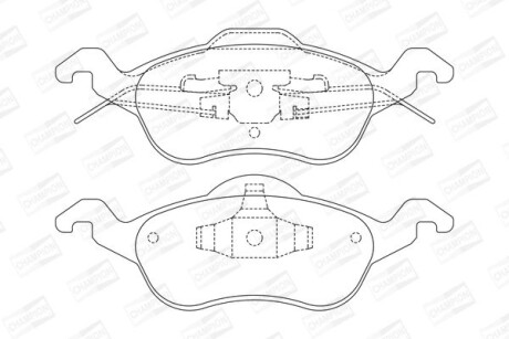 Колодки гальмівні дискові CHAMPION 571967CH