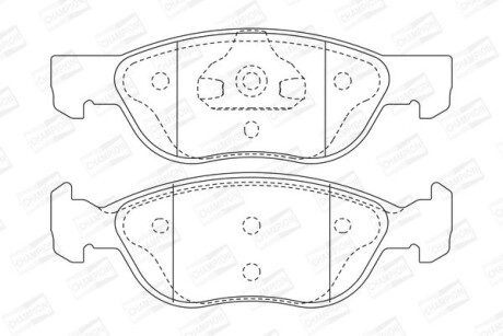 Колодки гальмівні дискові CHAMPION 571973CH