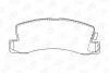 TOYOTA гальмівні колодки задн.Camry,Avensis,Carina II,E,Corolla,Lexus ES,RX CHAMPION 572188CH (фото 2)