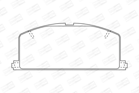 Колодки гальмівні дискові CHAMPION 572255CH