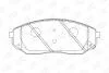 Колодки тормозные дисковые передние KIA SORENTO I (JC) 02-11|MAZDA 626 II (GC) 82-90 CHAMPION 572511CH (фото 2)