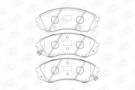 Колодки гальмівні дискові CHAMPION 572619CH