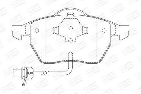 VW гальмівні колодки передн.Sharan 00-Ford GalaxySeat CHAMPION 573022CH