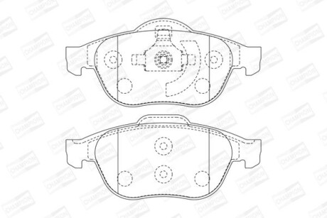 Колодки гальмівні дискові CHAMPION 573025CH