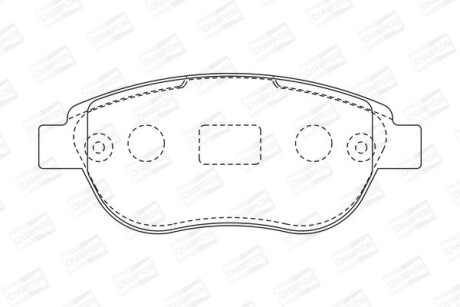 Колодки гальмівні дискові CHAMPION 573031CH
