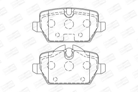Колодки гальмівні дискові CHAMPION 573136CH