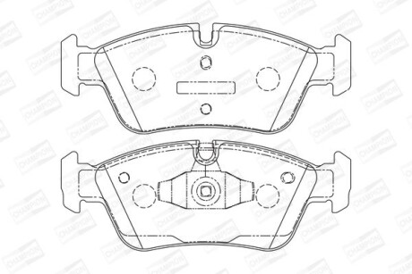 Колодки гальмівні дискові CHAMPION 573138CH