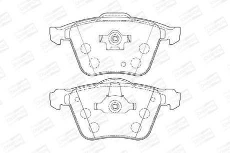 VOLVO гальмівні колодки передні S80,V70,XC70,XC90 CHAMPION 573143CH