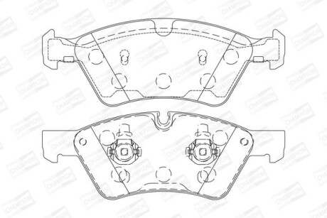 Колодки гальмівні дискові CHAMPION 573175CH