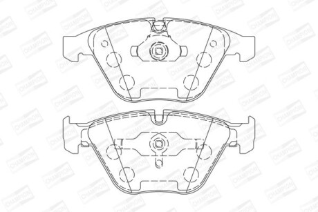 Колодки гальмівні дискові CHAMPION 573210CH