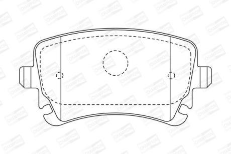 VW гальмівні колодки задн.Audi A4/A6/A8 04-T5 CHAMPION 573219CH