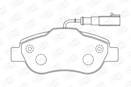 Колодки гальмівні дискові CHAMPION 573266CH