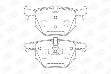 Колодки гальмівні дискові CHAMPION 573285CH