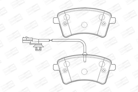 Колодки тормозные дисковые CHAMPION 573436CH