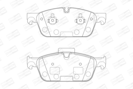 DB гальмівні колодки передн. M/GL-Class W166 12- CHAMPION 573448CH (фото 1)