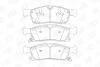 Колодки тормозные дисковые передние JEEP GRAND CHEROKEE IV (WK, WK2) CHAMPION 573459CH (фото 2)