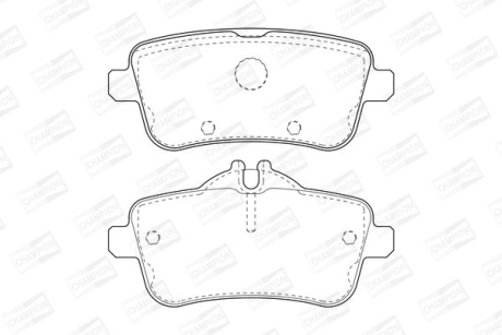 Колодки гальмівні дискові задні MB GL-CLASS (X166) CHAMPION 573465CH