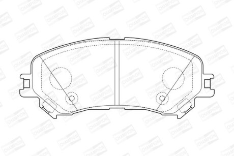 Колодки гальмівні дискові CHAMPION 573673CH