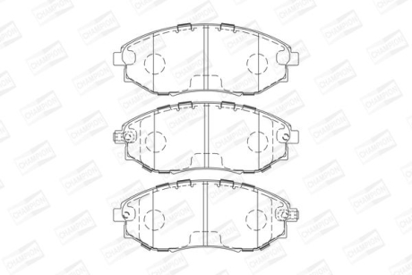 Колодки гальмівні дискові CHAMPION 573751CH