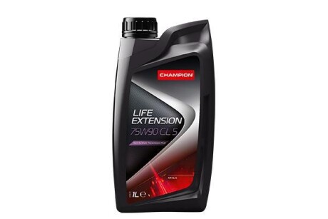 LIFE EXTENSION 75W90 GL 5 1L(х12) CHAMPION 8203701