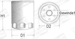 ФИЛЬТР Смазки CHAMPION G104606