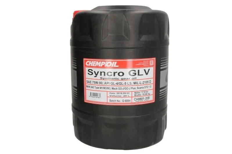 Олива трансмісійна мінеральна Chempioil CHSGLV75W90LS20LPL (фото 1)
