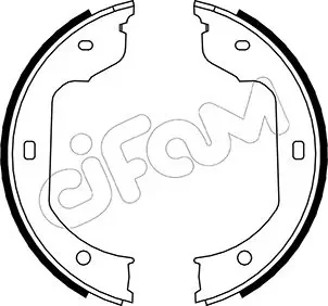 BMW щоки ручного гальма E60, E65 X3, X5, X6 VW T5,Touareg CIFAM 153-019