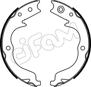 CITROEN Комплект барабанних колодок C-CROSSER (VU_, VV_) 2.2 HDi 07-12, MITSUBISHI LANCER VIII (CY_A, CZ_A) EVO X - FQ400 (CZ4A) 09-10,PEUGEOT 4007 (VU_, VV_) 2.2 HDi 07-13, SUBARU OUTBACK (BR) 2.5 i AWD (BR9) 09- CIFAM 153-268