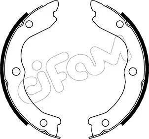NISSAN Комплект барабанних колодок INTERSTAR Автобус (X70) dCI 90 02-06, X-TRAIL I (T30) 2.5 4x4 02-13 CIFAM 153-293