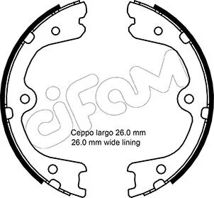 Фото nissan комплект барабанних колодок navara np300 (d40) 2.5 04-, infiniti fx 35 08-11 CIFAM 153-298 NISSAN Комплект барабанних колодок NAVARA NP300 (D40) 2.5 04-, INFINITI FX 35 08-11 CIFAM 153-298