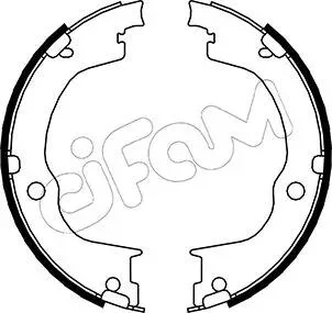 OPEL Комплект барабанних колодок ANTARA A (L07) 2.4 4x4 10-15 CIFAM 153-317 (фото 1)