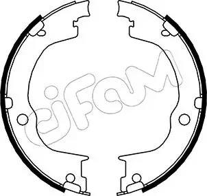 OPEL Комплект барабанних колодок ANTARA A (L07) 2.4 4x4 10-15 CIFAM 153-317