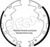 JEEP Комплект барабанних колодок WRANGLER II (TJ) 4.0 98-07 CIFAM 153-357 (фото 1)
