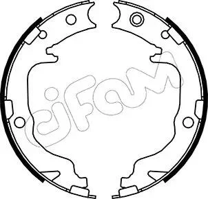 JEEP Комплект барабанних колодок COMPASS (MK49) 2.0 11-, CITROEN C4 AIRCROSS 1.6 12- CIFAM 153-362 (фото 1)