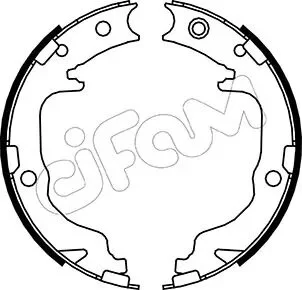 JEEP Комплект барабанних колодок COMPASS (MK49) 2.0 11-, CITROEN C4 AIRCROSS 1.6 12- CIFAM 153-362