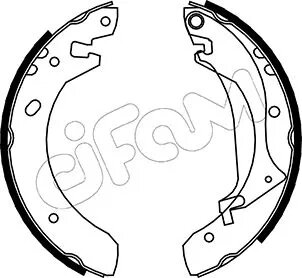 LAND ROVER щоки гальмівні Freelander 97- CIFAM 153-368