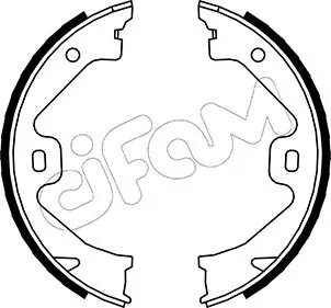 ROVER Комплект барабанних колодок 75 (RJ) 2.0 CDTi 03-05 CIFAM 153-369