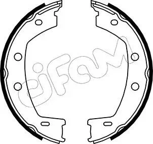 LAND ROVER Комплект барабанних колодок FREELANDER 2 (L359) 2.0 Si4 4x4 11-14 CIFAM 153-374 (фото 1)