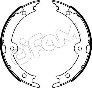 LEXUS Комплект барабанних колодок GS (_S19_) 300 (GRS190_) 05-11, TOYOTA CROWN (_S21_) 2.5 (GRS210) 12- CIFAM 153-449 (фото 1)