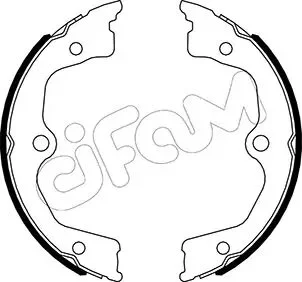 ACURA Комплект барабанних колодок TL (UA8, UA9) 3.7 AWD 12-, HONDA ACCORD VIII (CP) 2.4 07-12 CIFAM 153-495
