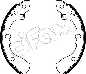 KIA Комплект барабанних колодок RIO I Ліфтбек (DC_) 1.5 16V 00-05 CIFAM 153-506