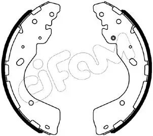 NISSAN Комплект барабанних колодок NAVARA (D22) 2.0 97-09, FORD RANGER (TKE) 2.0 EcoBlue 4x4 19- CIFAM 153-508