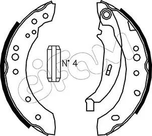RENAULT Комплект барабанних колодок CLIO II (BB_, CB_) 1.5 dCi (BB3N, CB3N) 07-09 CIFAM 153-513